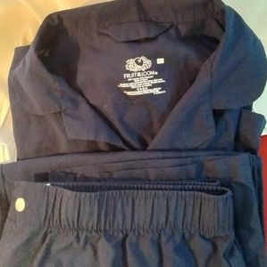 Men's extra large fruit of the loom blue pajamas